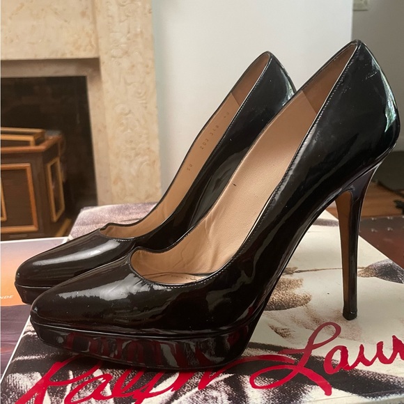 Yves Saint Laurent Shoes - YSL Vintage Black Patent Leather Heels 40 10